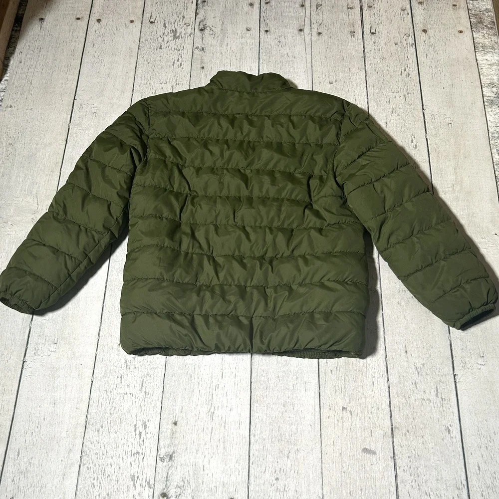 The Childrens Place Puffer Jacket Olive Green Kids Size XXXL 18 Winter Coat